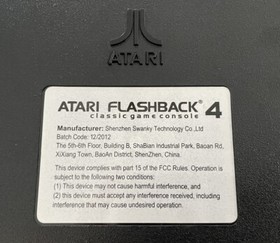 Atari Flashback 4 Classic Game Console 2 Wireless Controllers