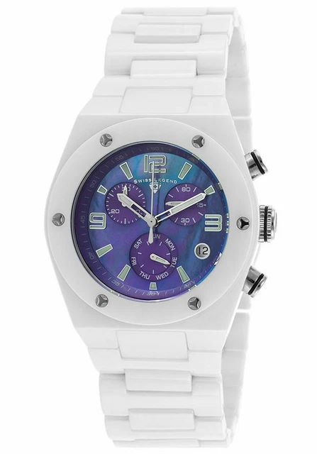 Часы с керамическим браслетом Swiss Legend
