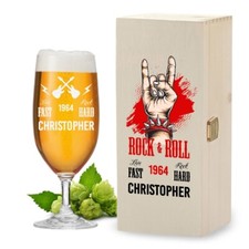 LEONARDO Birra Con 0,3 L E Cassa per Legna per Uomo - Ideale Come Regalo