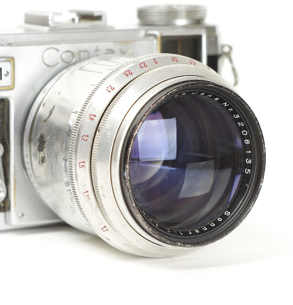 【希少】Contax II + Carl Zeiss Jena Sonnar Rangefinder Zeiss Contax IIa with Carl Zeiss Jena Sonnar Red T 2