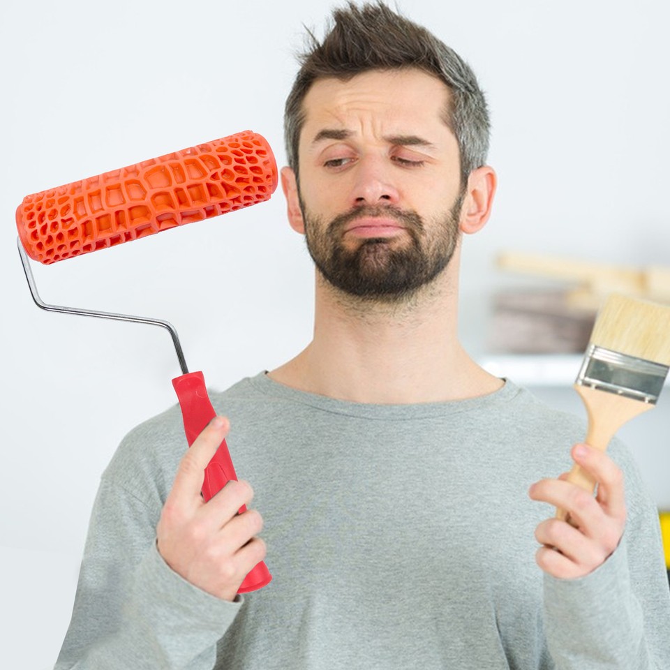 Paint Roller Decorative Pattern Embossed Texture Wall Decorating