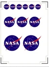 NASA Logo Stickers Set - Glossy
