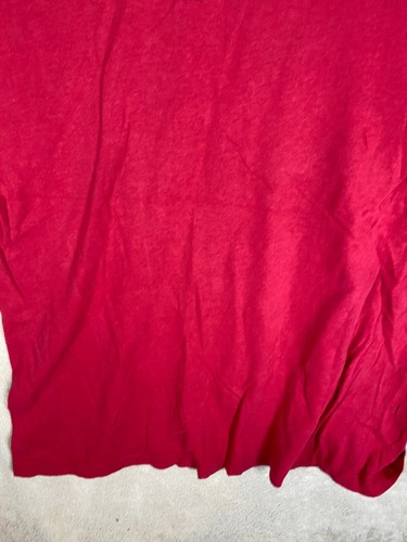 FOX Casual T-Shirts Top Size L Mens Red Logo Short Sleeve - Picture 8 of 10
