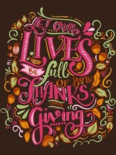 Thanksgiving Quote Diamond Painting Kit