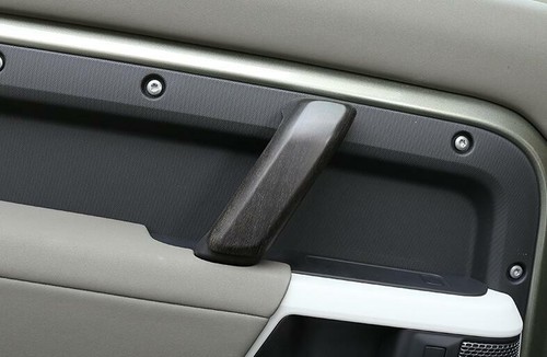 Fit LR Defender 110 90 2021-2023 Wood Grain Inner Door Armrest Cover Trim - Picture 8 of 8