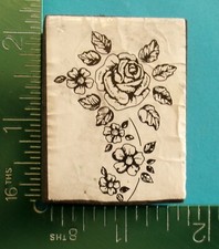 ROSE FLOWER ARRANGEMENT Foam Mounted Rubber Stamp
