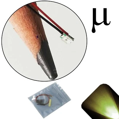 LIGHTHOUSE LEDS 20 x 12v 0805 2012 Warm Soft White Micro SMD LED Pre-Wired Light Soldered Leads