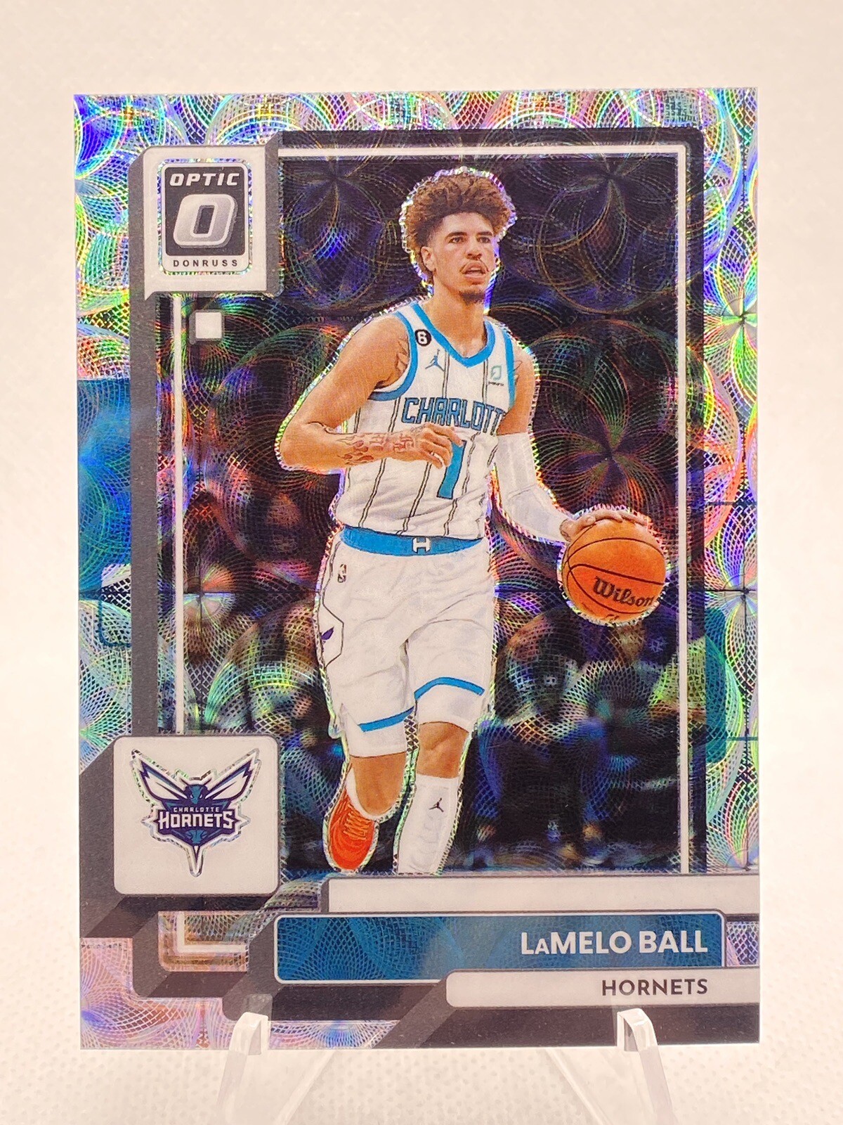 2022-23 Optic LAMELO BALL Hornets #150 Premium Scope Prizm 141/249