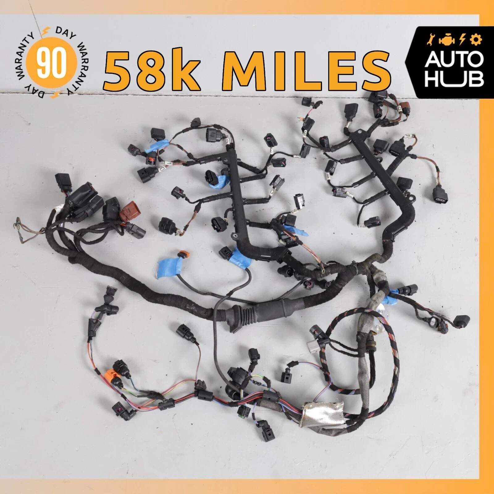 Bentley Continental Flying Spur 6.0L Engine Ignition Wire Cable Harness OEM 58k