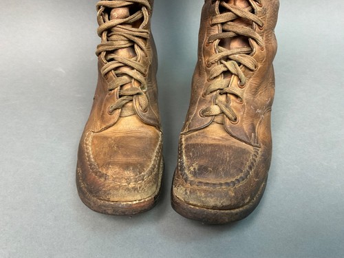 Antique Womens Sz 6 Boots Leather Field Hiking Boots 1910s NAP-A-TAN , S.F. Ca. - Picture 7 of 16