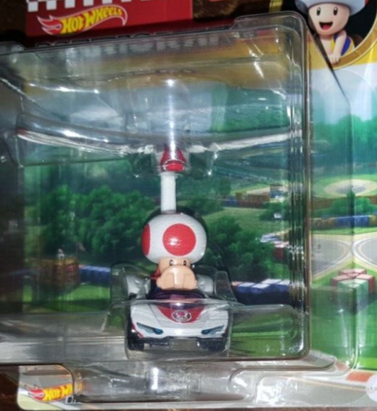 Hot Wheels Modelo de coche Die Cast MARIO KART GLIDER Rosaline P-wing Cloud Glider Super Mario - Escala 1:64 longitud 5 cm