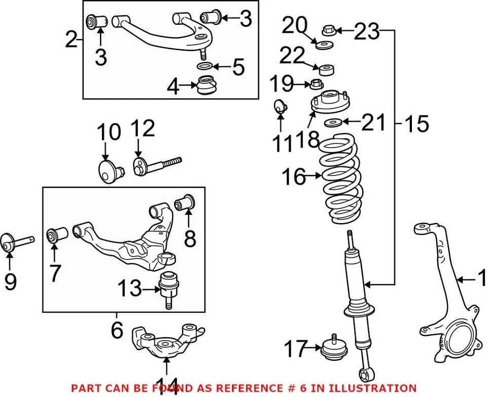 Brazo de control de suspensión inferior izquierdo conductor delantero original OEM para Toyota Tacoma Foto 2 de 2