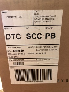 Pottery Barn Arden Crystal Droplets Dangle Sconce Wall Light New