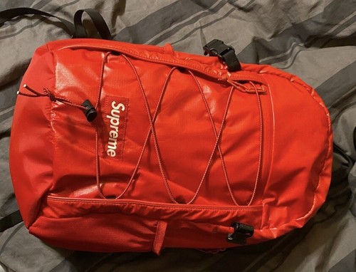 supreme fw17 backpack red