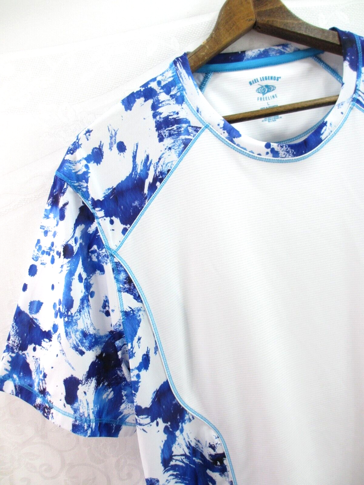 T-shirt Manches Longues Reel Legends Freeline - Bleu/Rose, Taille M, Homme - NEUF