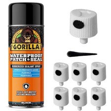 6 Spray Caps for Gorilla Waterproof Patch  Seal Spray, Rubberized NO CAN