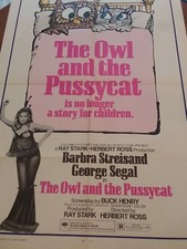Vintage Original Movie Theater Poster. The Owl/ Pussycat.