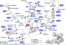 TOYOTA HIGHLANDER MK4 Bras de suspension supérieur arrière droit 4877048020