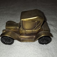 Vintage 1974 Brass 1915 Banthrico Chicago Chevrolet Coin Bank