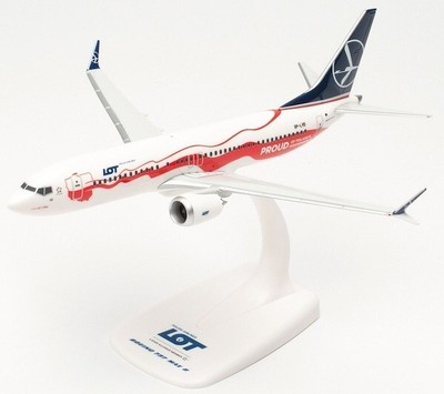 PPC 223045 1:200 Boeing 737 Max 8 Lot Polish ''Proud of Poland's Plastic Push-Fit