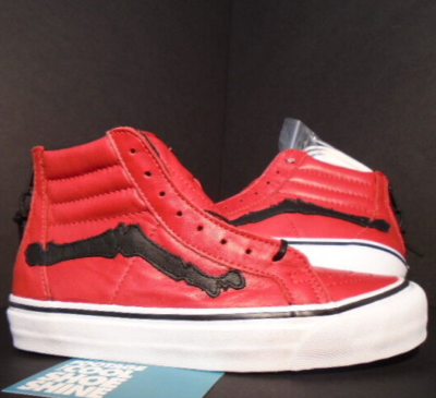 2014 VANS SK8-HI REISSUE ZIP LX BLENDS DESIGN CHILI PEPPER RED