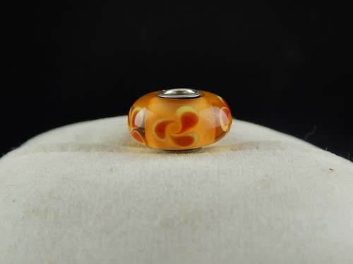 VINTAGE CIONDOLO CHARM TROLLBEADS VETRO DANISH COPENHAGEN DESIGN PRE 2000 #5 - Foto 5 di 5