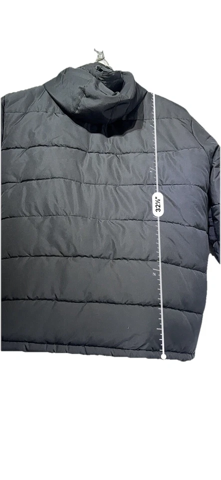 outdoor life black hooded puffer jacket Size XXLT - Image 3 of 4