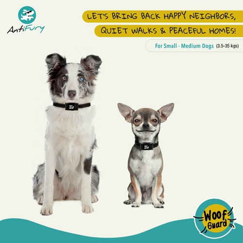AntiFury Bark Collar for Dogs Rechargeable Anti Bark Training Device Auto Stop - Picture 4 of 12
