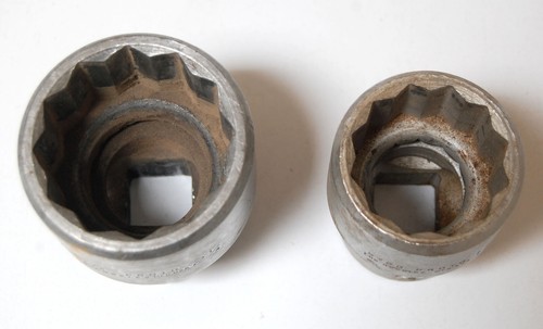 Two Proto 1" Drive Sockets 5760 1-7/8" & 5772 2-1/4" 12 Point USA - Picture 2 of 3