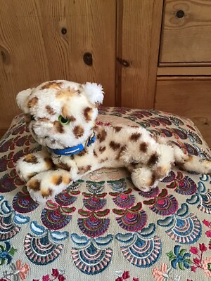 Vintage 1976 Dakin Leopard Gepard Raubkatze liegend Sitzsack weiches Plüschtier 8 Zoll