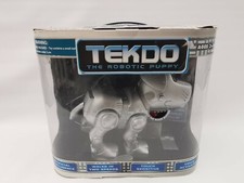 TEKSTA THE ROBOTIC NEWBORN PUPPY TEKDO WITH BONE AND BALL GAME MANUAL BOXED RARE