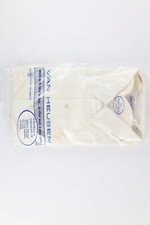 Deadstock Vintage 60s 70s Mens 17 35 Collared Long Sleeve Button Shirt White USA