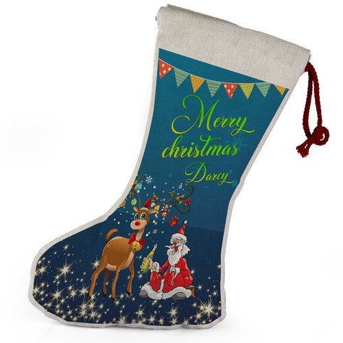 Personalisierte Baumdekoration Geschenk beliebiger Name Weihnachtsstrumpf Geschenk 9 - Bild 13 von 22