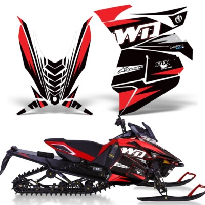 Sled Graphic Decals Stickers For Yamaha Viper SR/SRT/RTX/SE 2014-2016 WD R