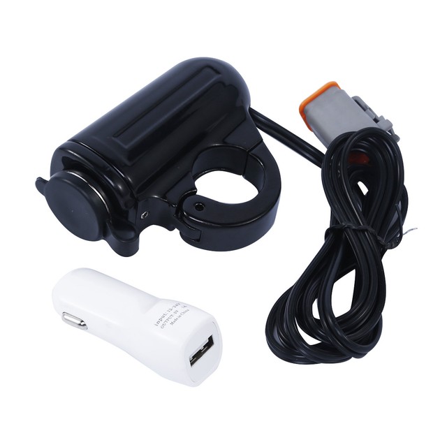 1" Handlebar Mount Auxiliary Power Port For Harley Street 500 XG500