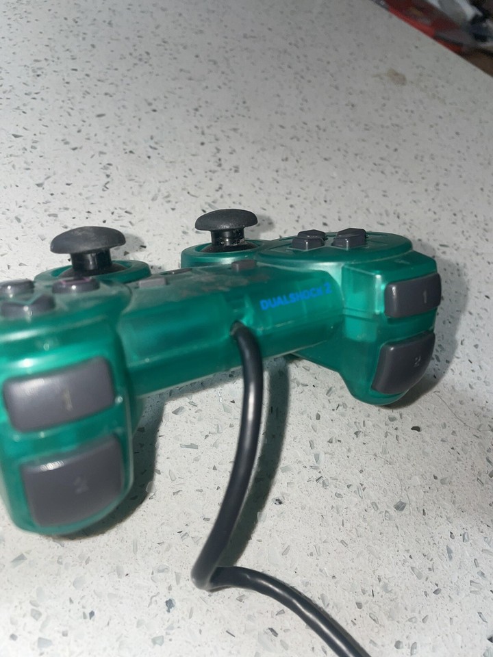 ps2 controller emerald green | eBay