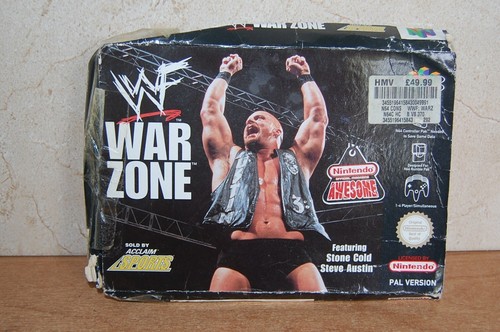 VINTAGE WWF War Zone per Nintendo 64 N64 in scatola - Foto 2 di 2