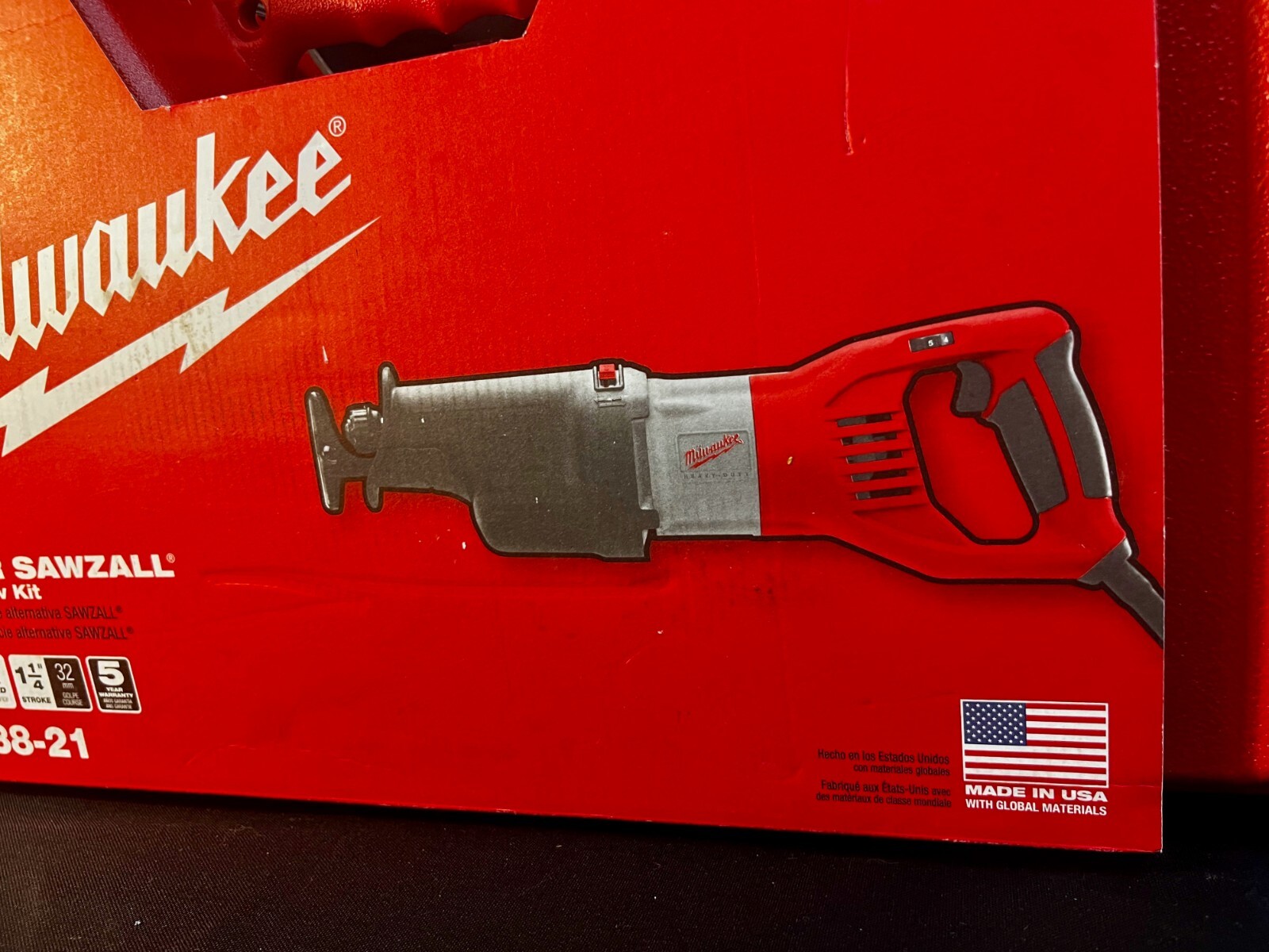 Milwaukee, Super Sawzall, Recip Saw Kit, 15 AMP, 653821, NWT eBay