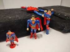 1998s superman the animated series burger king toy lot of 4 Pieces