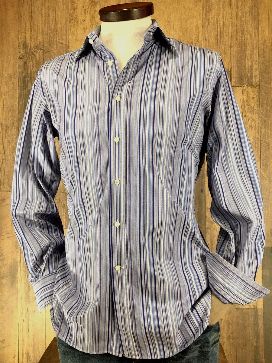 ETRO camp-collar striped shirt - Blue