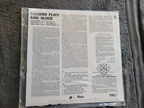 LOUIS ARMSTRONG SATCHMO PLAYS KING OLIVER AUDIO FIDELITY NEW SEALED - Imagen 2 de 2