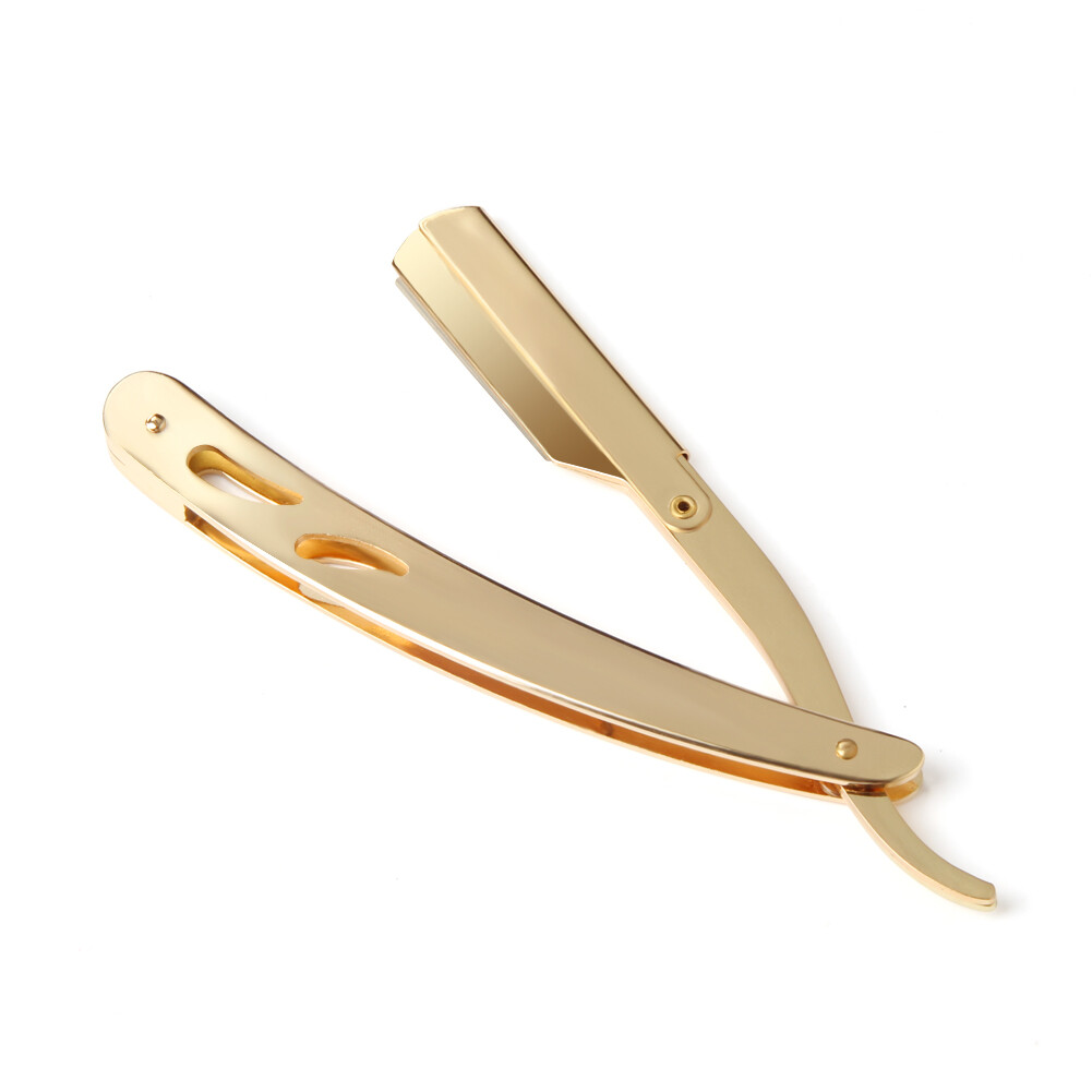 10 BLADES + CLASSIC BARBER STRAIGHT RAZOR CUT THROAT SALON SHAVING