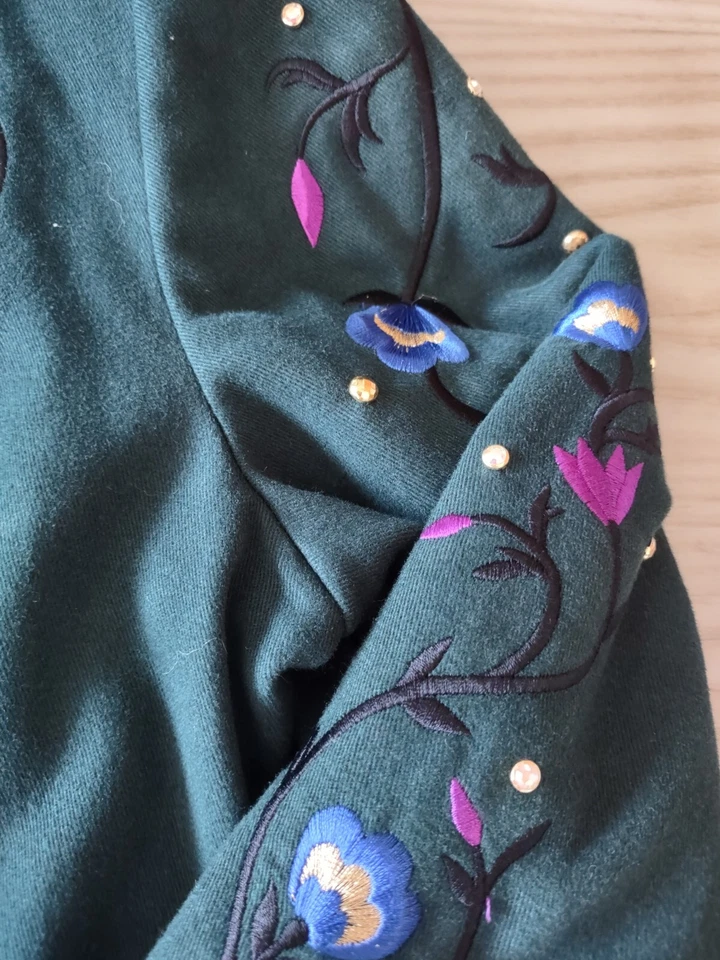 Chaqueta Western Opry Silver Mesa Vintage Para Mujer Pequeña Línea Baile Bordada Foto 3 de 4