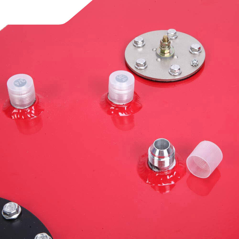 15 GALLON POLISHED ALUMINUM RACING DRIFT FUEL CELL GAS TANK WITH LEVEL SENDER