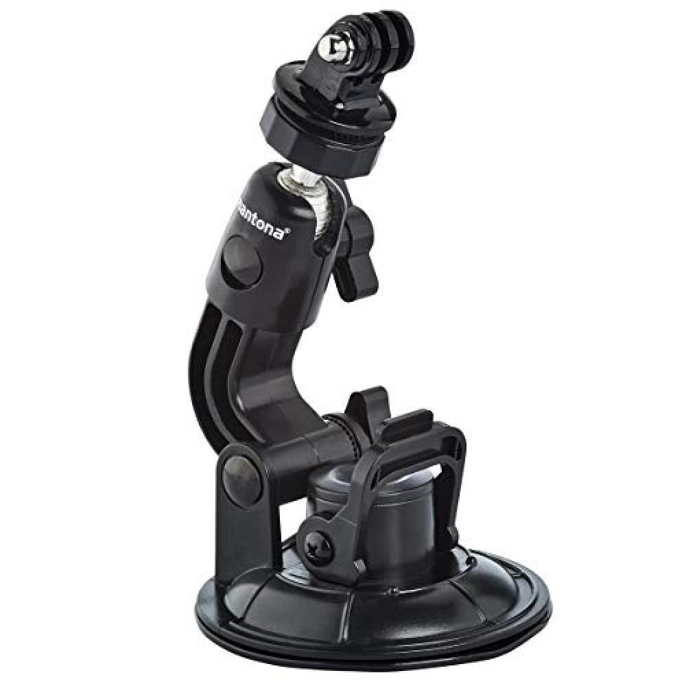 Mantona Saugnapfhalterung 1-Bein Grösse XL (9cm Saugnapf, für GoPro Hero 6 5 4