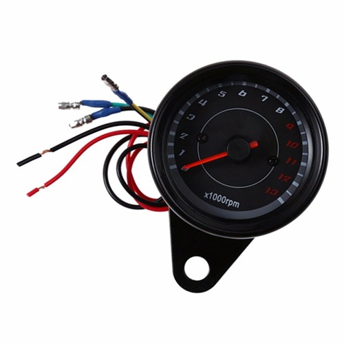 Universal Motorcycle Odometer Speedometer Tachometer Speedo Meter LED Backlight - Picture 4 of 5