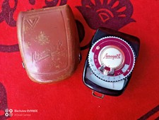 Vintage USSR Leningrad 2 Light Exposure Meter in with case