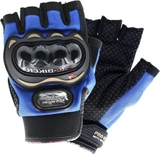 Men Motorcycle Half Finger Gloves Moto Fingerless Riding Protective Gear Gloves