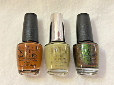 Set of 3 ~ OPI Nail Lacquer Polish 0.5 oz / 15ml ~ NEW 100% AUTHENTIC ~ Autumn