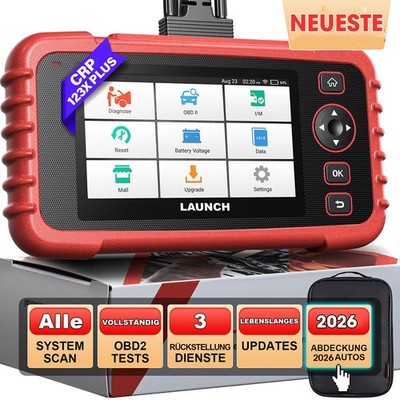 CRP123X PLUS KFZ Diagnosegerät Auto OBD2 Fehler Auslesegerät ALLE SYSTEM